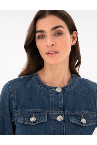 Pierre Cardin Kadın Mavi Ceket Denim 50306930-vr036