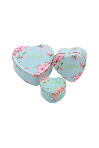 Kalpli Kutu 3 Farklı Boy Hediye Kutusu Sevgililer Günü Hediye Kutusu A Love Story Yeşil