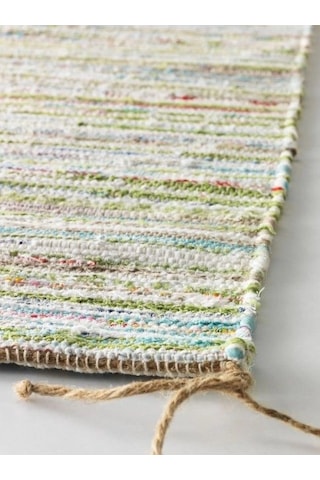 Ikea Tånum El Dokuması Halı 60 X 90 Cm Kahverengi - Yeşil - Beyaz - Mavi - Kırmızı Çok Renkli