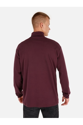 Colin's Colins Normal Kesim Balıkçı Yaka Mor Erkek Uzun Kol Tişört Cl1066054 Mor