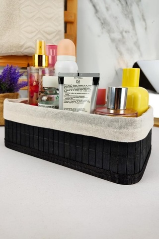 Digithome Bambu Çok Amaçlı Saklama Kutusu Düzenleyici Küçük Boy Organizer Siyah 25x15x8 Cm - Cl-6007-5