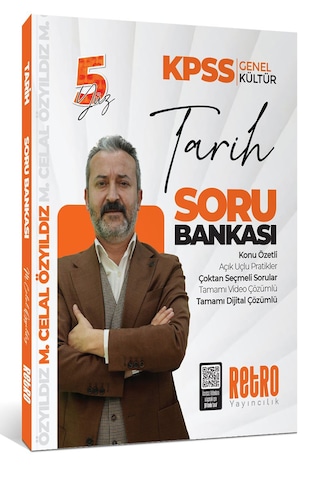 Retro Yayıncılık 2026 Kpss Tarih 5yüz Ders Notları Soru Bankası 2 Li Set - Mehmet Celal Özyıldız Retro Yayın
