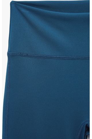 Koton Yüksek Bel Slim Fit Dikiş Detaylı Spor İspanyol Paça Tayt Lacivert 7wak40230nk