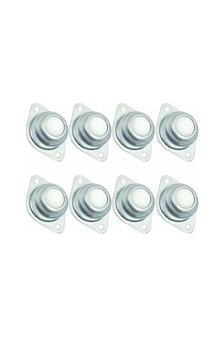 Novahub Gu.b/bon 8 Adet Evrensel Mobilya Tekerleri, Galvanizli Demir Naylon Toplu, Gürültü Düşük, Kolay Kurulum, 10-15kg Kapasite, Transfer Tekerleri -