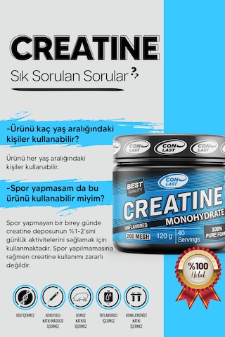 Conlast Creatıne 120g Aromasız