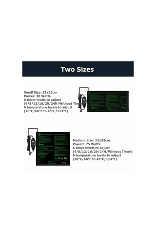 Sones 20 X 10 İnç Dijital Ekranlı Fide Isıtma Pedi Zamanlı Sıcaklık Ayarı İngiltere Fişi 240v