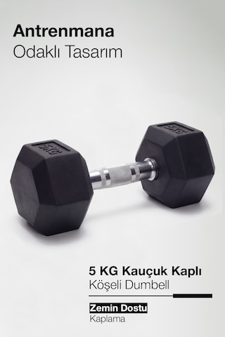 Çelik Ağırlık, Metal Tutma Yerlerine Sahip Tekli Dambıl- Kdb 5 Kg Tekli