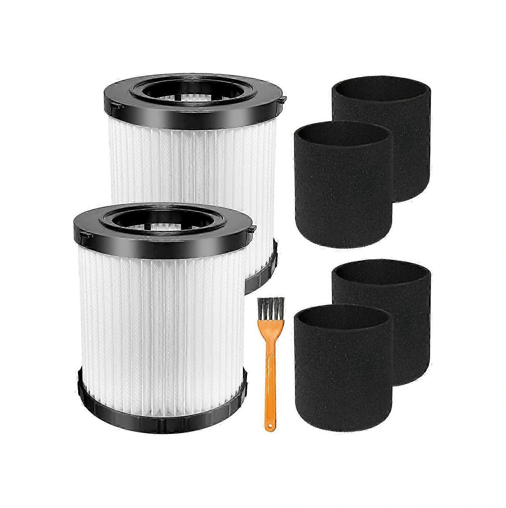 2 Paket Dcv5801h Hepa Filtresi, Dewalt Dcv580h, Dcv581h 20v Max Islak/kuru Vakum Sürümü 0709 İle Uyumlu