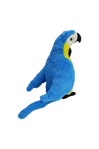 Peluş Papağan 35 Cm - Mavi Mavi