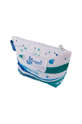 Anemoss Dalga Mavi Makyaj Çantası