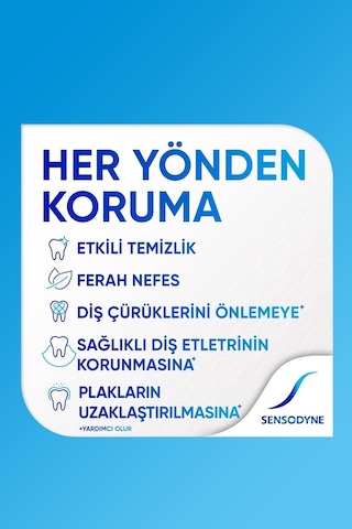 Sensodyne Çok Yönlü Koruma Beyazlatıcı Diş Macunu 2 x 75 ML