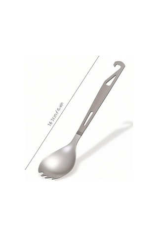 Fortunelane Titanyum Spork Çatal Kaşık Açıcı, 16.2cm 15g Hafif, Doğa Kampı Trekking Outdoor, Farklı Renkler Çok Renkli