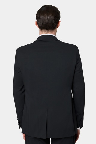 Twn Slim Fit Siyah Krep Desen Smokin Takim Elbise 7ess5e306509m 001