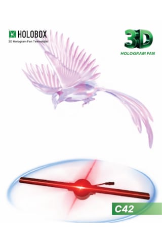 Holobox C42 3d Hologram Fan 42 Cm