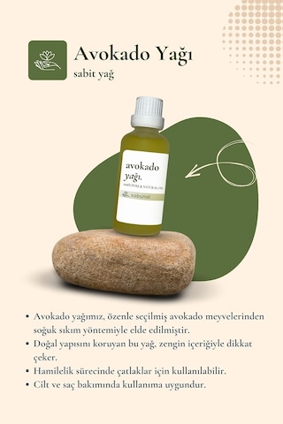Avokado Yağı 50 Ml - Cilt, Vücut Ve Saç Uçları İçin Yoğun Doku