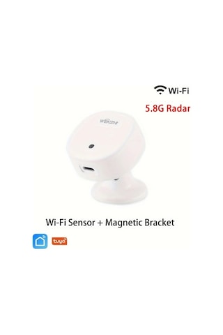 Motion003 Wifi 5.8g Radarı Zigbee Wifi Akıllı İnsan Varlık Sensörü Aydınlatma Algılama Manyetik Braket Ev Güvenlik İçin Tuya Smart Life Uyumlu