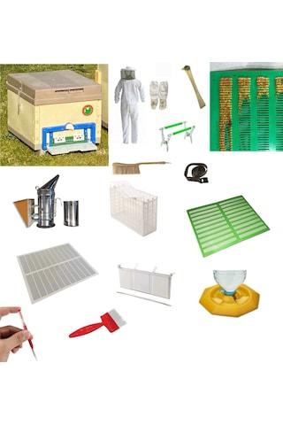 Arıcılık Seti Jumbo, 10 Çerçevelik Termo Kovan Dahil 15 Parça 04042