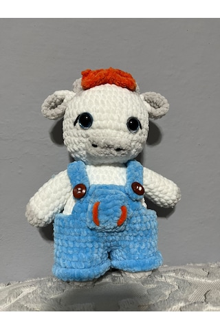 Amigurami Gömlekli İnek 02 - Çok Renkli
