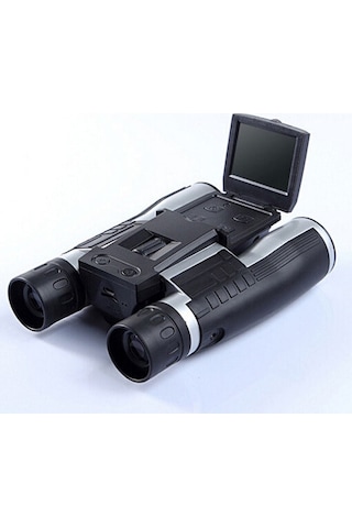 12x32 Zoom Dijital Dürbün Teleskop Kamera 5mp Cmos Sensör 2.0 Inc Tft Full Hd 1080 P Dvr Fotoğraf Vi Siyah