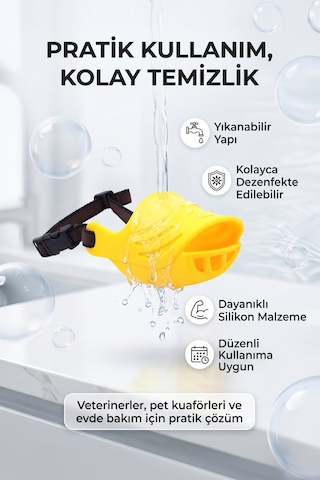 Artero Köpekler İçin Ördek Silikon Ağızlık Large