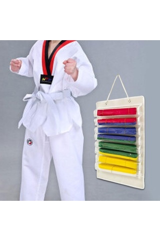 Pazly Suntek Karate Kemer Düzenleyici Hafif Keçe Taşınabilir Beyaz - Spor Aksesuarı Beyaz