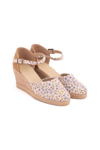 Star Tombis Gerçek Elişi Hasır Dolgu Topuk Keten Hasır Espadril Handmade Çok Renkli