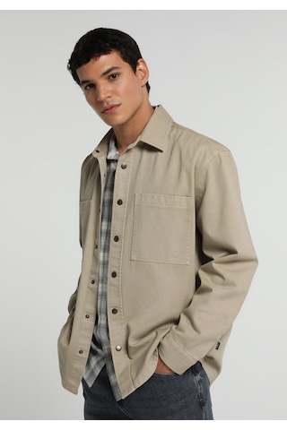 Colin's Colins Relaxed Fit Erkek Bej Shacket Cl1082298 Q1.v1 Lbg Light Beige