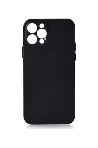 Apple Uyumlu iPhone 12 Pro Uyumlu Slims Kılıf-siyah Siyah -