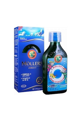 Möllers Omega3 Balık Yağı 250 ML Tutti Furtti + 30 Yumuşak Kapsül