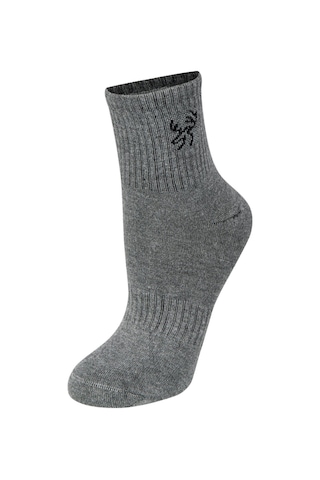 2as Kısa Bambu Spor Çorap Gri