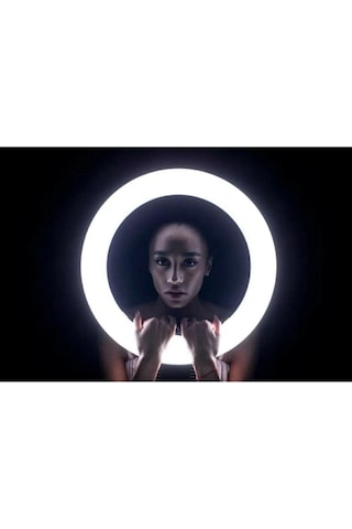 A+ Kalite Megalux Ring Light Led Işık Halkası 21 Inç Profesyonel Influencer Işığı Ve 210 Cm Monopod