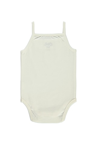 Civil Baby Kız Bebek Çıtçıtlı Badi 3-9 Ay Ekru 14587140513Y-1 Ekru