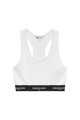 Tommy Hilfiger Tjm Kadın Beyaz Crop Tape Bra Top-13043 Beyaz