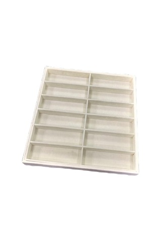 Yerli Üretim Havana Model Süet Kumaş Krem Renk Gözlük Standı Krem