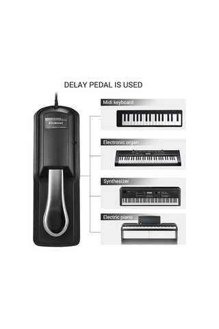 Suofeng Evrensel Dijital Piyano Ve Klavye Süsteyin Pedalı, Kaymaz Tabanlı Ve Dayanıklı Alaşım Yapı