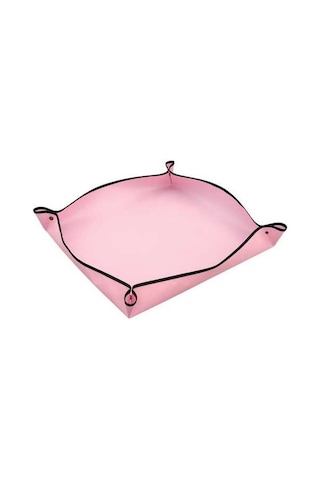 Pazly Taşınabilir Suntek Bitki Saksı Matı 50x50cm - Pembe Renk Vv