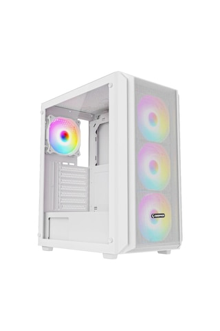 Rampage Beta Mesh 650w 80+ Beyaz Temperli Cam 4x120mm Argb Fan Akak0rmp0008