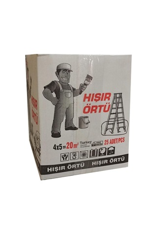 pass Hışır Koruma Boya Örtüsü-20m2 (25 Adet)-eşyalarınız Temiz Kalır-sonradan Temizlik Yapmak Gerektirmez