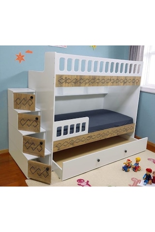 Pretty Mdf Çelik Profilli Yavrulu Ranza Mb M2