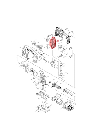 Makita 4350FCT Dişli Yuvası Ürün Kodu 153338-3
