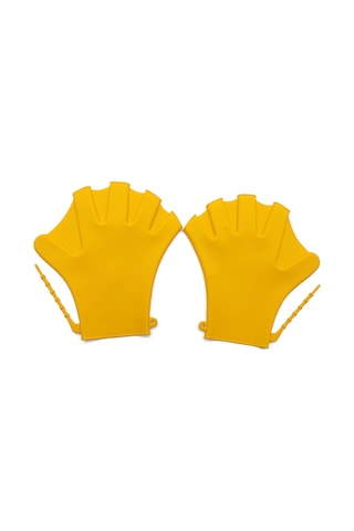 Xindoker Yüzme Egzersizi İçin Silikon Eldivenler, Su Direnci Antrenmanı, El Yorgunluğunu Azaltır - Sarı Sarı