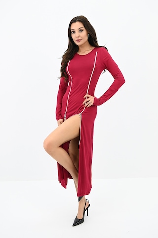 Koza Butik Kadın Fermuar Detaylı Elbise 5198-24 001