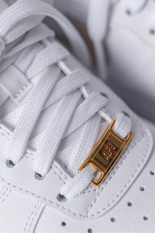 Nike Air Force 1 07 Ess Unisex Leather Sneaker Hakiki Deri Günlük Spor Ayakkabı Beyaz Bej Beyaz