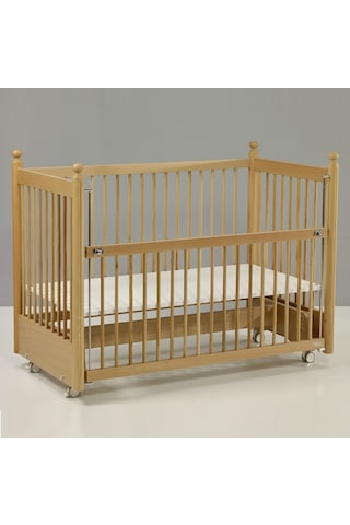 Meltem Kids Mondo Sallanır Ahşap Anne Yanı Beşik 60x120 cm (naturel) Kahverengi