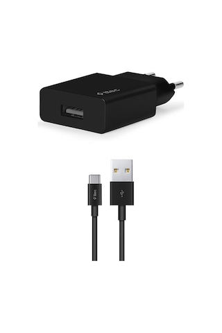 Ttec Smartcharger Seyahat Şarj Aleti 2.1A + Type-C Kablo Siyah -