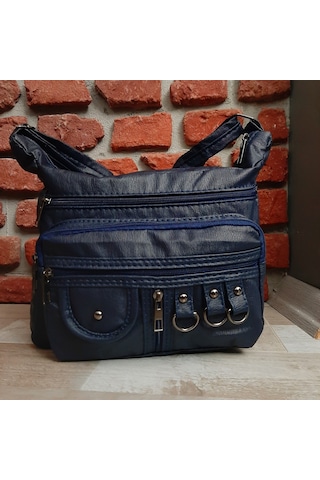 Kadın Çapraz Omuz Çantası Lacivert Gvn-0097 Lacivert