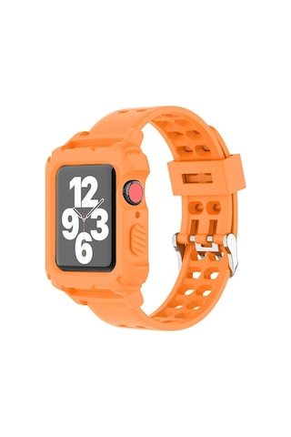 Koodmax - Apple Uyumlu Watch Spor Kordon Kayış 1 2 3 4 5 6 7 8 Se Kasa Koruma 38mm 40mm 41mm