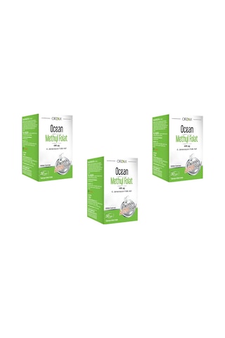 Ocean Methyl Folat 30 Tablet 3 Adet