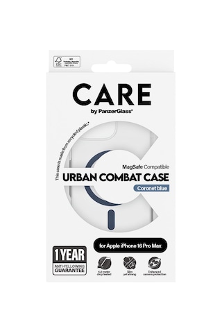 Care By Panzerglass Apple iPhone Uyumlu 16 Pro Max Flagship Urban Combat Magsafe - Kılıf Mavi