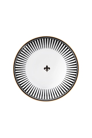 Siyah Aşk Tabak&çay Kahve Seti 20 Parça 4 Kişilik Altın - Beyaz - Siyah